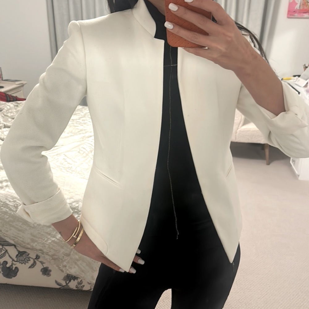 Rag & bone white cotton jacket